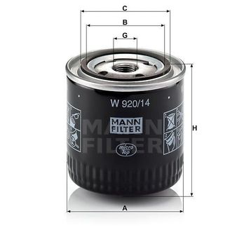Mann W920/14 Yağ Filtresi