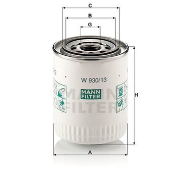 Mann W930/13 Yağ Filtresi
