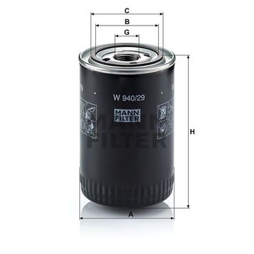 Mann W940/29 Yağ Filtresi