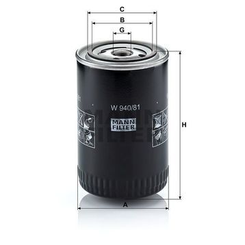 Mann W940/81 Yağ Filtresi