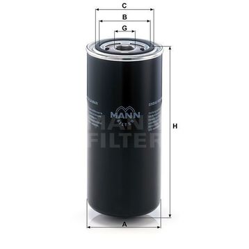 Mann WD962/8 Yağ Filtresi