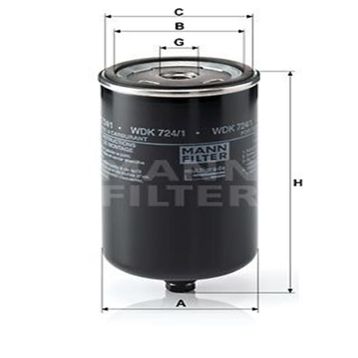 Mann WDK724/1 Yakıt Filtresi