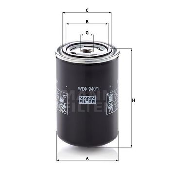Mann WDK940/1 Yakıt Filtresi