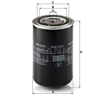 Mann WDK940/5 Yakıt Filtresi