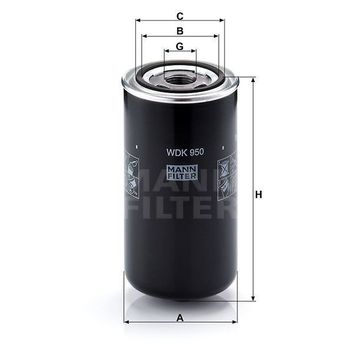 Mann WDK950 Yakıt Filtresi