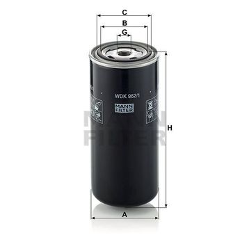 Mann WDK962/1 Yakıt Filtresi