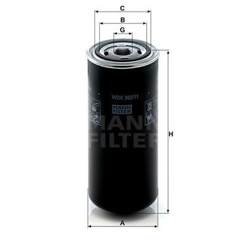 Mann WDK962/11 Yakıt Filtresi
