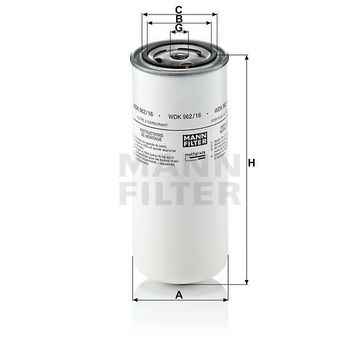 Mann WDK962/16 Yakıt Filtresi