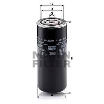 Mann WDK962/17 Yakıt Filtresi