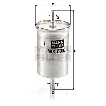 Mann WK5003 Yakıt Filtresi