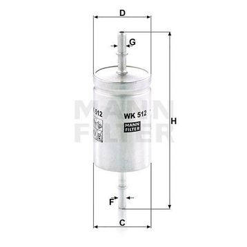 Mann WK512 Yakıt Filtresi