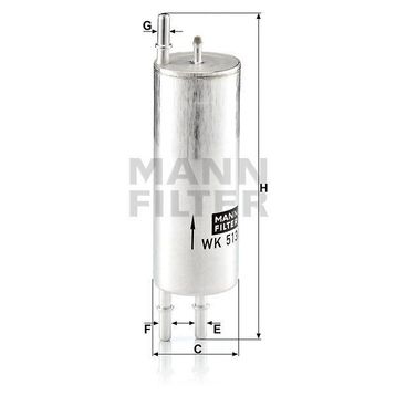 Mann WK513/3 Yakıt Filtresi