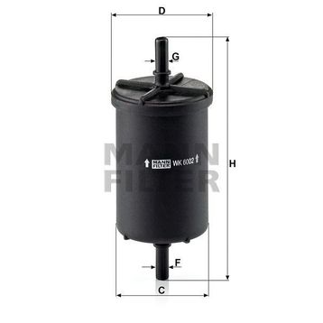 Mann WK6002 Yakıt Filtresi