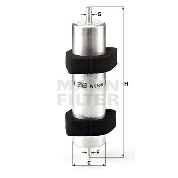 Mann WK6003 Yakıt Filtresi