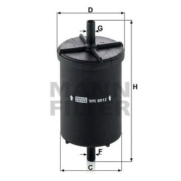 Mann WK6012 Yakıt Filtresi
