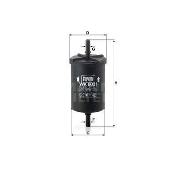 Mann WK6037 Yakıt Filtresi