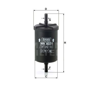 Mann WK6037 Yakıt Filtresi