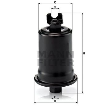Mann WK614/24X Yakıt Filtresi