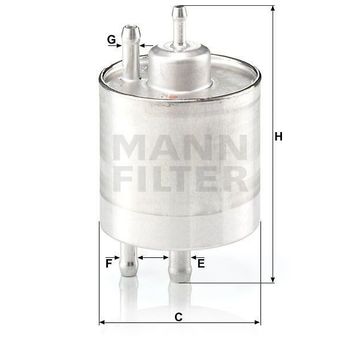 Mann WK711/1 Yakıt Filtresi