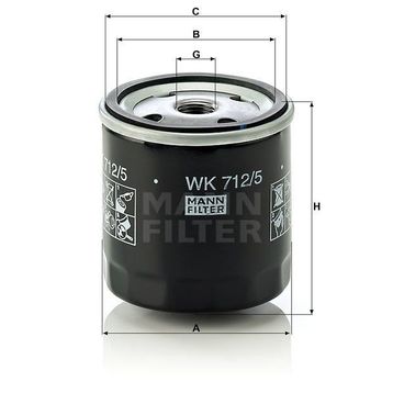 Mann WK712/5 Yakıt Filtresi