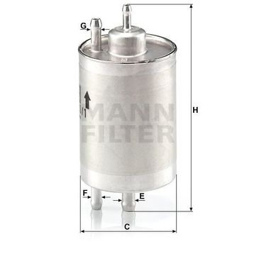 Mann WK720/1 Yakıt Filtresi