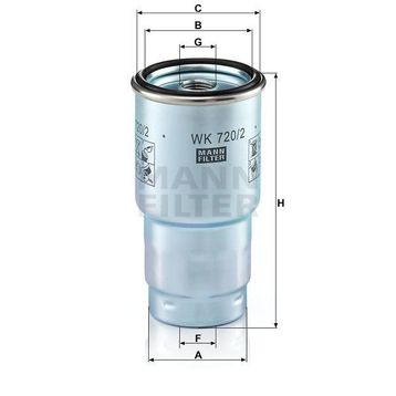 Mann WK720/2X Yakıt Filtresi