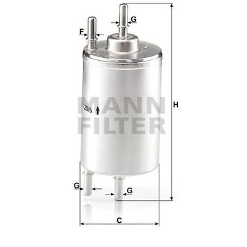 Mann WK720/6 Yakıt Filtresi