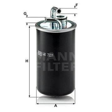 Mann WK722/1 Yakıt Filtresi