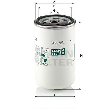 Mann WK723 Yakıt Filtresi