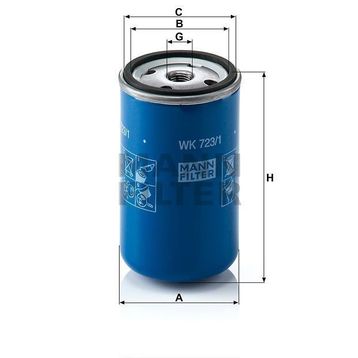 Mann WK723/1 Yakıt Filtresi