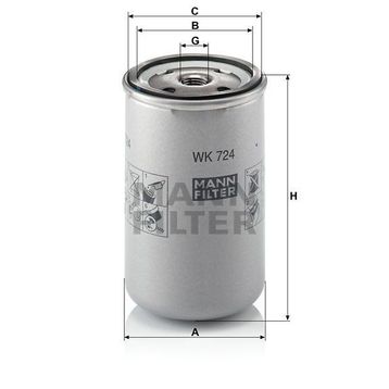 Mann WK724 Yakıt Filtresi