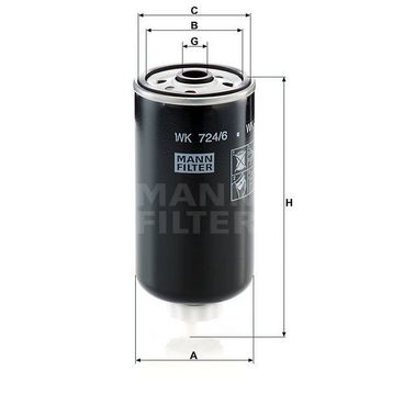 Mann WK724/6 Yakıt Filtresi