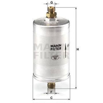 Mann WK726/3 Yakıt Filtresi