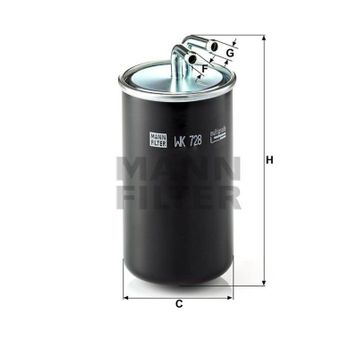 Mann WK728 Yakıt Filtresi