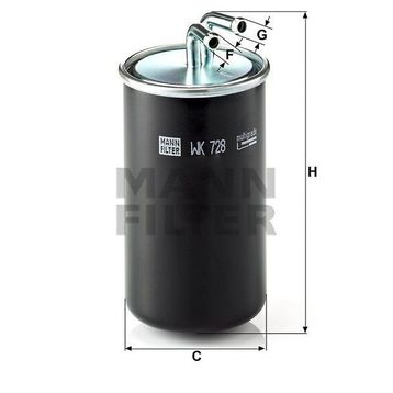 Mann WK728 Yakıt Filtresi