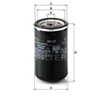 Mann WK733 Yakıt Filtresi
