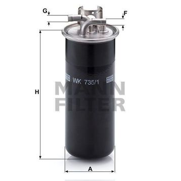 Mann WK735/1 Yakıt Filtresi