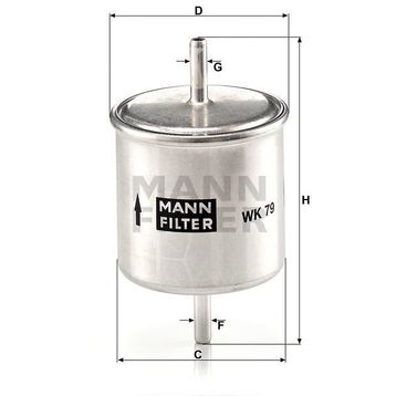 Mann WK79 Yakıt Filtresi