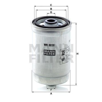 Mann WK8030 Yakıt Filtresi