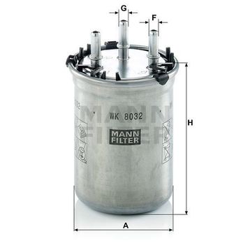 Mann WK8032 Yakıt Filtresi