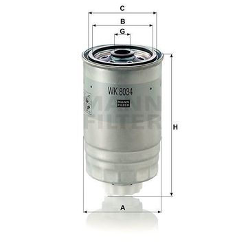 Mann WK8034 Yakıt Filtresi
