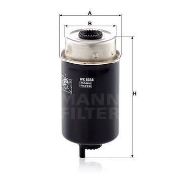 Mann WK8038 Yakıt Filtresi