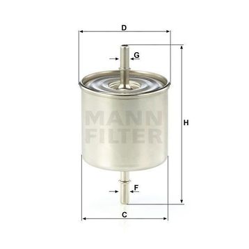 Mann WK8046 Yakıt Filtresi
