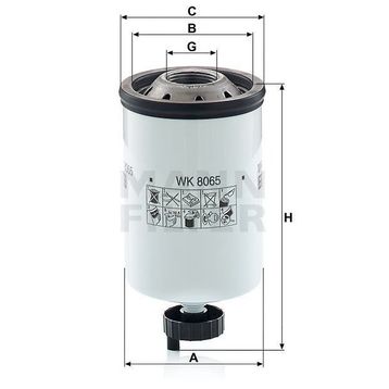 Mann WK8065 Yakıt Filtresi