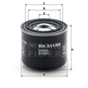 Mann WK811/86 Yakıt Filtresi