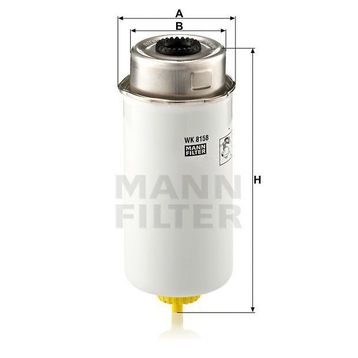 Mann WK8158 Yakıt Filtresi