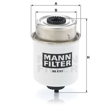 Mann WK8191 Yakıt Filtresi