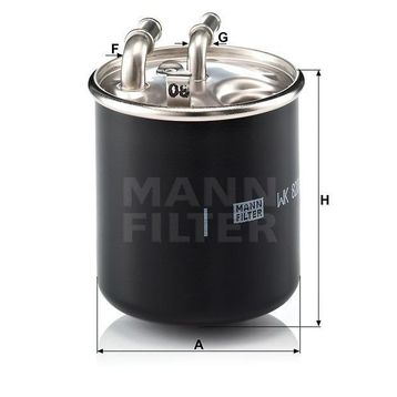 Mann WK820/2X Yakıt Filtresi
