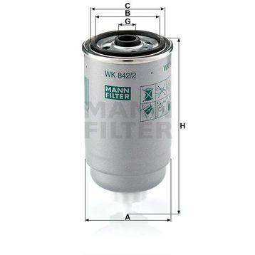 Mann WK842/2 Yakıt Filtresi