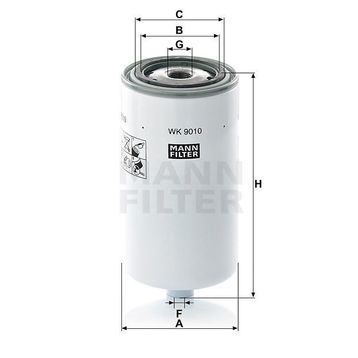 Mann WK9010 Yakıt Filtresi